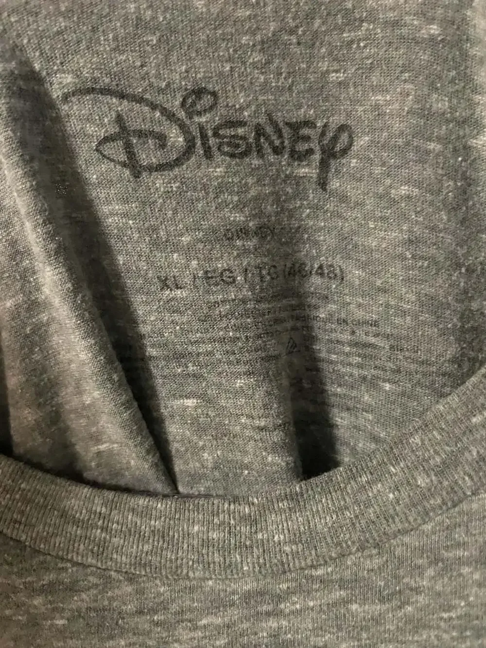 Disney Men's Classic Mickey Mouse Heather Gray Graphic T-Shirt